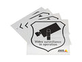 AXIS SURVEILLANCE STICKER ENG 10PCS