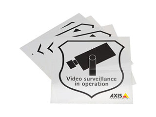 AXIS SURVEILLANCE STICKER ENG 10PCS