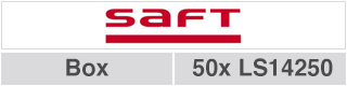 Saft 1/2AA basis 3.6V - Box(50) - afbeelding 2