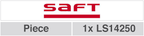 Saft 1/2AA basis 3.6V - Piece(1) - afbeelding 2