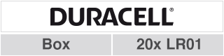 Duracell 1.5V N LR01 - Box(20) - afbeelding 2