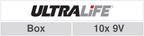 Ultralife Lithium batt 9V - Box(10) - afbeelding 2